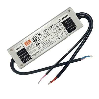MeanWell ELG-200-12B-3Y Alimentatore IP67 192W 12V 16A Input 220V e 110V