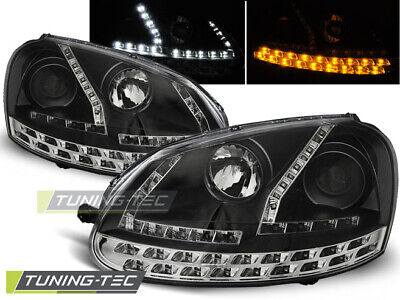 HEADLIGHTS DAYLIGHT BLACK fits GOLF 5 03-08