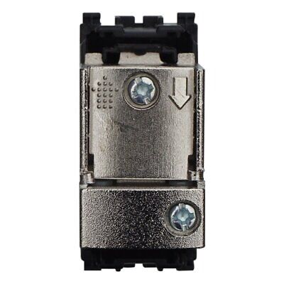 ETTROIT Connettore Presa TV Terminale Maschio Colore Nero Compatibile Con Vimar