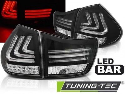 Coppia Fari Fanali Tuning Posteriori RX 330 / 350 03-08 LED BAR Nero