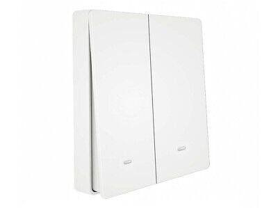 Interruttore Da Parete Wireless WiFi + RF 433 Con 2 Tasti Attacco Semplice Dove