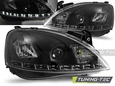 Faro Fanale Tuning CORSA C 11.00-09.06 DAYLIGHT Nero