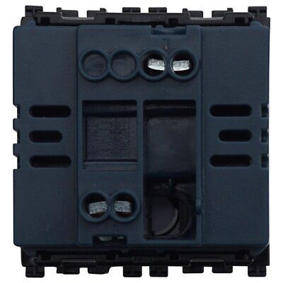 ETTROIT Pulsante Targa Portanome 2P 2M Campanello Colore Nero Compatibile Con