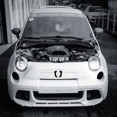 Abarth 500-595 1 ^ Typ < 2016 -neu! Frontstoßstange Zweisitzer Replik + Maschero