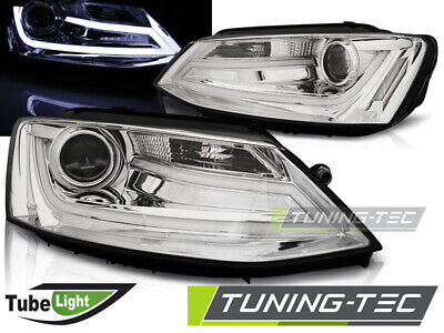 HEADLIGHTS TUBE LIGHT CHROME fits JETTA VI 1.11-18