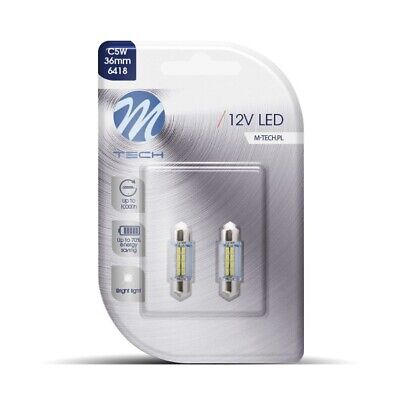 Blister 2x LED L085 C5W 36mm 8xSMD bianco