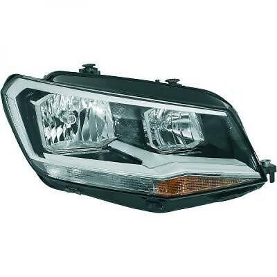 Faro fanale anteriore destro CADDY 15- HELLA H7/H7 con motorino con luce diur