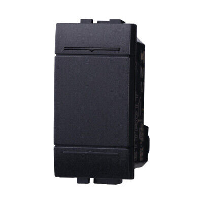 ETTROIT Invertitore 1P 16A Unipolare Colore Nero Compatibile Con Bticino Living