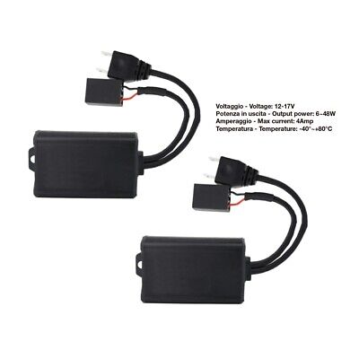 Decoder Resistor cablato H7 2 pezzi specifico per led risolve problemi di