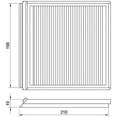 Filtro abitacolo al carbone attivo BERLINGO/Xantia/Xsara PARTNER