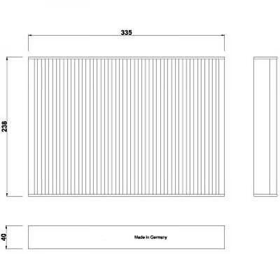 Filtro abitacolo antipolline 31407748
