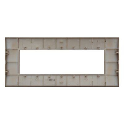 ETTROIT Placca Plastica Serie Venus 7P Colore Oro Compatibile Con Vimar Arke
