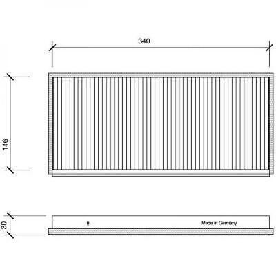 Filtro abitacolo antipolline Courier FIESTA/Ka 121