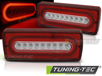 LED TAIL LIGHTS RED WHITE fits W463 G-KLASA 90-12