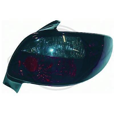 Coppia fari fanali posteriori TUNING 206 98-05 3/5 porte NERO FUME'