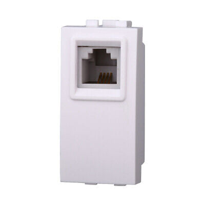 ETTROIT Connettore Telefonica Presa RJ11 Colore BIANCO Compatibile Con Bticino