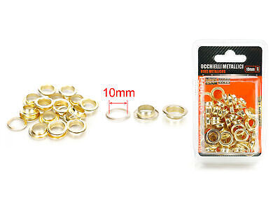 30pcs Occhielli Autoperforanti In Ottone &Oslash;10mm <ul><li>Occhielli