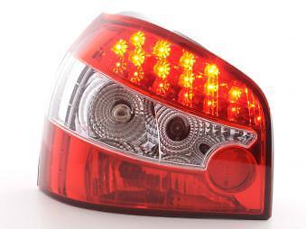 Coppia Fari Fanali Posteriori Tuning LED A3 (8L) 96-02 rosso