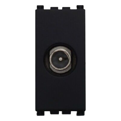 ETTROIT Connettore Presa TV Terminale Maschio Colore Nero Compatibile Con Vimar