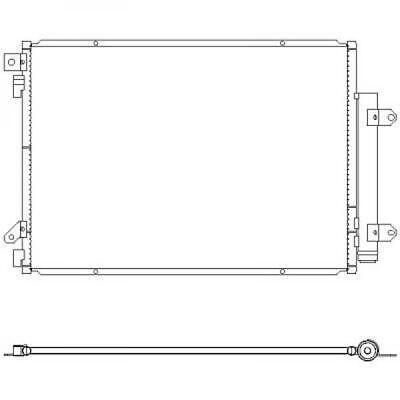 Condensatore clima SX4 S-Cross 1.6 DDiS 95310-62M10 610x405