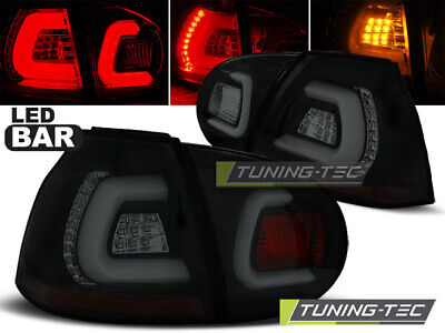 LED BAR TAIL LIGHTS BLACK SMOKE fits GOLF 5 10.03-09