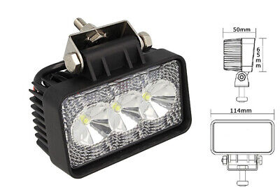 Fanale Rettangolare Luci Diurne A Led Work Light Faro Da Lavoro 12V 24V 9W