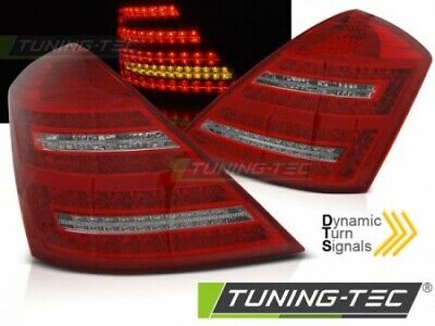 Coppia Fari Fanali Led Tuning W221 CLASSE S 05-09 ROSSO BIANCO LED