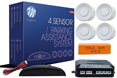 kit completo montaggio universale Sensori parcheggio 21.5m bianch buzzer display