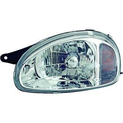 Coppia Fari Fanali Anteriori CORSA B 1993-2000 cromati H4 per reg elettrica