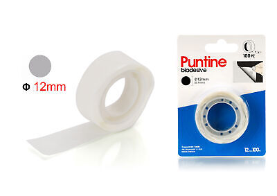 100pcs Punti Biadesivi Tondi Multiuso &Oslash;12mm <ul><li>100pcs Multiuso,