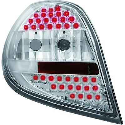 Coppia fari fanali posteriori TUNING CLIO 05-09 berlina 3/5 pt LED croma