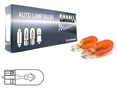 LOTTO 10 Pezzi Lampada Lampadina Luce CAMION T10 WY5W 24V W2.1x9.5d Arancioni
