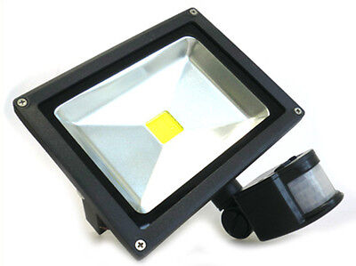 Faro Led COB 20W Bianco Freddo Con Sensore Movimento PIR e Luce Crepuscolare