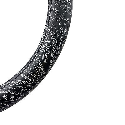 Coprivolante Black Bandana Ecopelle nera look per volanti con diametro 37-39