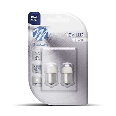 Blister 2x LED L033 BA15s 9LED 5mm bianco