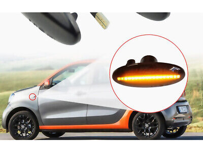 Kit Freccia Laterale a Led Side Marker Dinamica Lente Fume Per Forfour W4