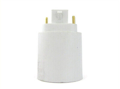 2 PZ Convertitore Adattatore Portalampada Per Lampada Attacco Da G24 Pin A E27