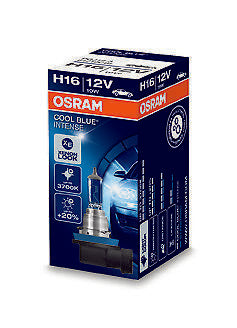 1 Lampada Lampadina Luce OSRAM COOL BLUE INTENSE H16 (PGJ19-3) 12V 19W