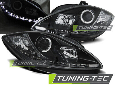 HEADLIGHTS DAYLIGHT BLACK fits LEON ALTEA 09-12