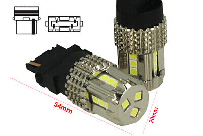 Lampada Led 3156 T25 P27W 12V 45W No Polarita Bianco Super Potente Luminoso
