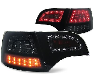 Coppia Fari Fanali LED Tuning Posteriori A4 B7 2004-2008 Avant /Nero
