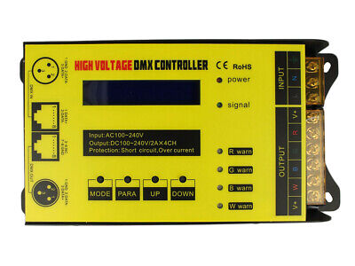 Centralina DMX Controller Alta Tensione 4 Canali RGBW Per Striscia Led DC 220V