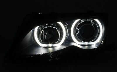 Angel Eyes Fari per 3er E46 Neri
