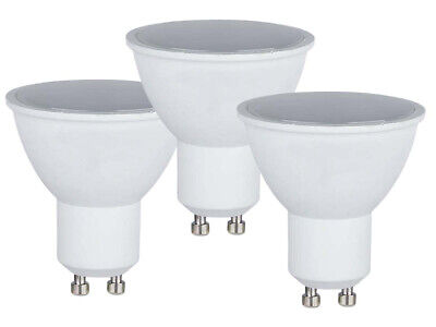 3 PZ Lampada Led GU10 5W 220V 110 Gradi Bianco Neutro 4000K Diffusore Opale
