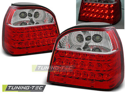 FANALI POSTERIORI A LED ROSSO BIANCO per GOLF 3 09.91-08.97