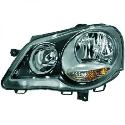 Faro anteriore sx POLO 05-09 con motor reg el H7/H1/nero
