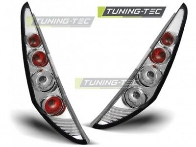 Coppia Fari Fanali Posteriori Tuning PUNTO mk2 1999-2003 3 PORTE Cromati