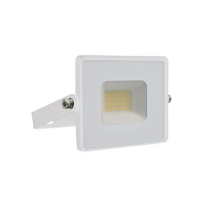 Faro Led Flood Light 20W 1620lm IP65 Slim 121X114X26mm Carcassa Bianca Luce