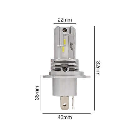 H4 Led Conversion iLuz 2 pezzi 2000lm 6500°K 10-30V 10W