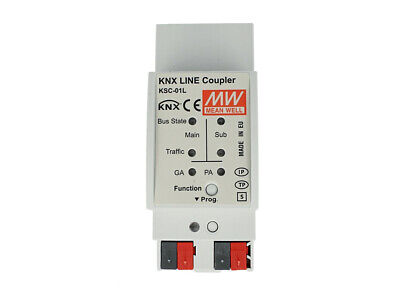 MeanWell KSC-01L Accoppiatore di Linea Area KNX Konnex TP Media Coupler Repeate
